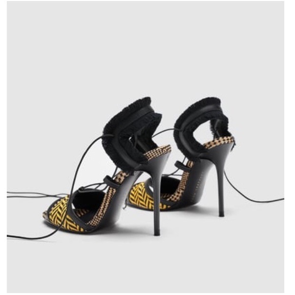 Zara Shoes - ZARA Patterned Sandals with Tassel Detail